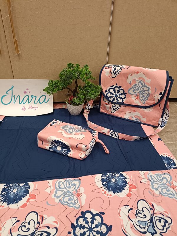 Peach Navy Blue Sling